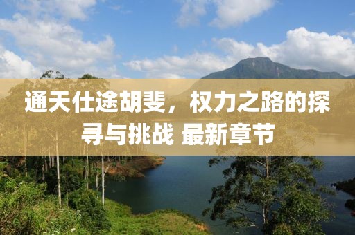 通天仕途胡斐，權(quán)力之路的探尋與挑戰(zhàn) 最新章節(jié)