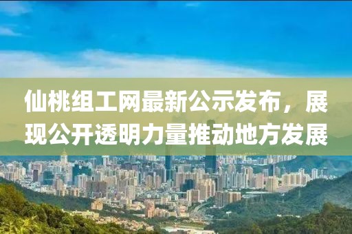 仙桃組工網(wǎng)最新公示發(fā)布，展現(xiàn)公開(kāi)透明力量推動(dòng)地方發(fā)展
