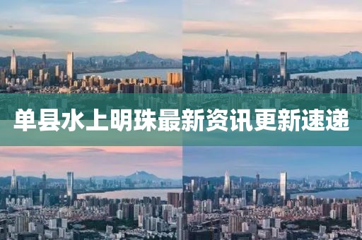 單縣水上明珠最新資訊更新速遞