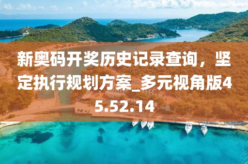 新奧碼開(kāi)獎(jiǎng)歷史記錄查詢，堅(jiān)定執(zhí)行規(guī)劃方案_多元視角版45.52.14