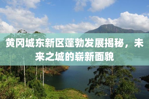 黃岡城東新區(qū)蓬勃發(fā)展揭秘，未來之城的嶄新面貌