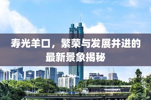 壽光羊口，繁榮與發(fā)展并進的最新景象揭秘