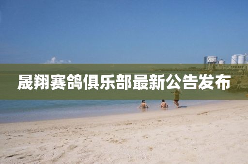 晟翔賽鴿俱樂部最新公告發(fā)布