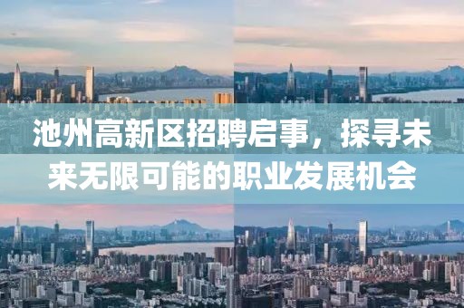 池州高新區(qū)招聘啟事，探尋未來(lái)無(wú)限可能的職業(yè)發(fā)展機(jī)會(huì)