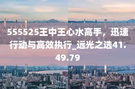 555525王中王心水高手，迅速行動與高效執(zhí)行_遠(yuǎn)光之選41.49.79