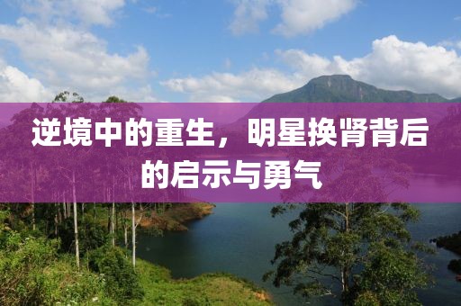 逆境中的重生，明星換腎背后的啟示與勇氣
