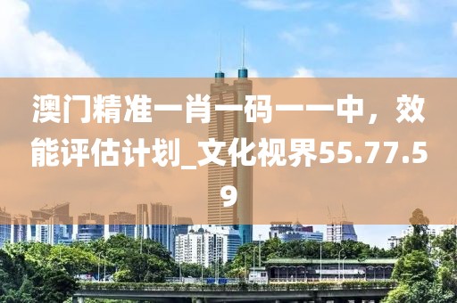 澳門精準(zhǔn)一肖一碼一一中，效能評估計劃_文化視界55.77.59