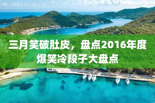三月笑破肚皮，盤點2016年度爆笑冷段子大盤點
