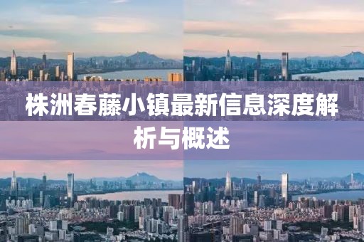株洲春藤小鎮(zhèn)最新信息深度解析與概述