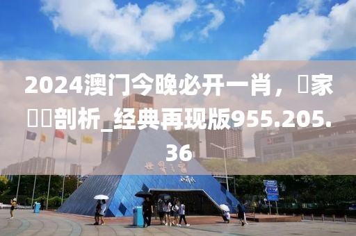 2024澳門今晚必開一肖，專家觀點(diǎn)剖析_經(jīng)典再現(xiàn)版955.205.36