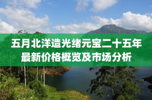 五月北洋造光緒元寶二十五年最新價(jià)格概覽及市場(chǎng)分析