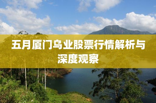 五月廈門(mén)烏業(yè)股票行情解析與深度觀察