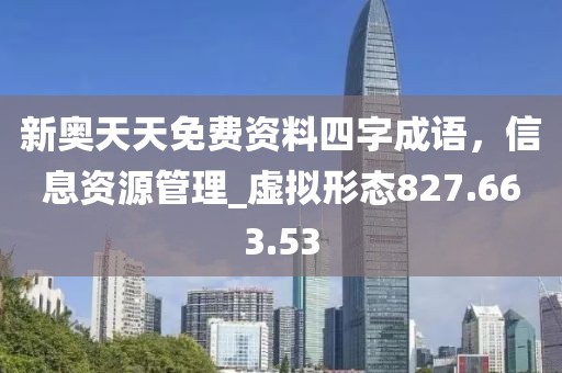 新奧天天免費(fèi)資料四字成語，信息資源管理_虛擬形態(tài)827.663.53