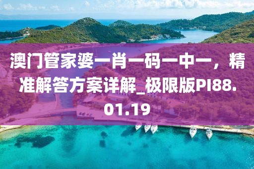 澳門管家婆一肖一碼一中一，精準(zhǔn)解答方案詳解_極限版PI88.01.19