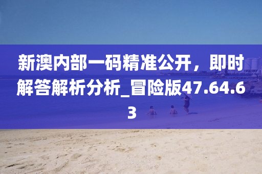 新澳內部一碼精準公開，即時解答解析分析_冒險版47.64.63