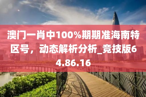 澳門一肖中100%期期準海南特區(qū)號，動態(tài)解析分析_競技版64.86.16