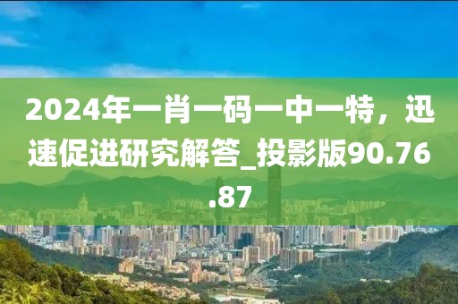 2024年一肖一碼一中一特，迅速促進(jìn)研究解答_投影版90.76.87